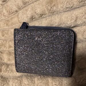 Kate Spade Sparkling Black Zip Wallet